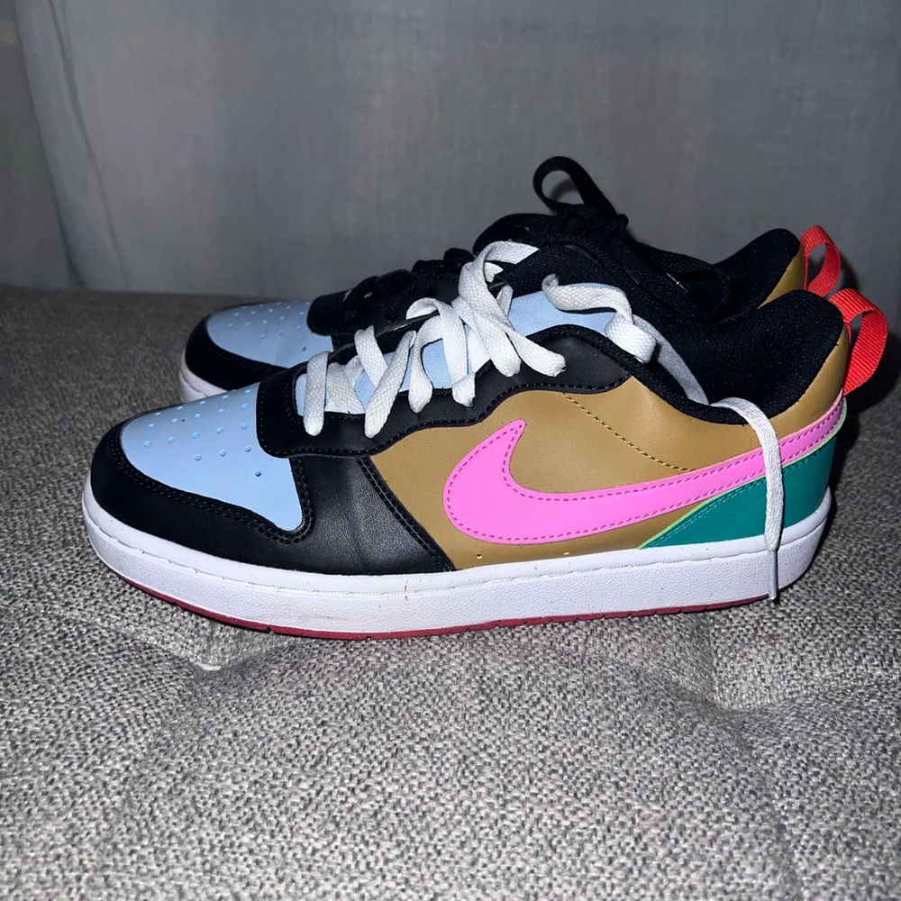 Nike Kids' Black, Gold, and Pink Sneakers